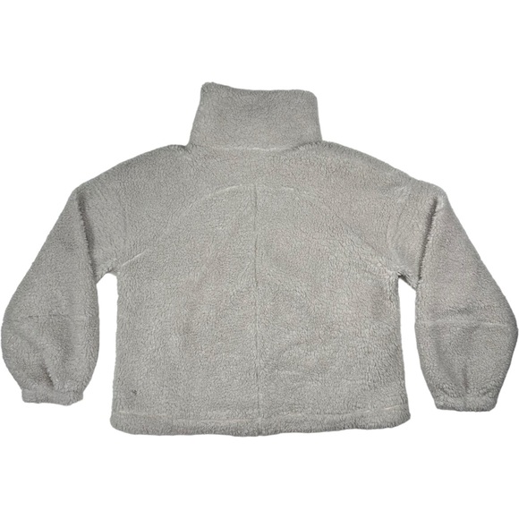 Lululemon Cinchable‎ Fleece Zip-Up White Opal W3FBIS Size 8 - Picture 9 of 12